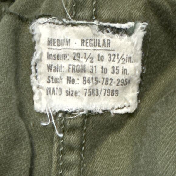 VINTAGE US MILITARY ARMY TROUSERS, COLD WEATHER 8415-782-2954 Size Medium Reg - Picture 3 of 15